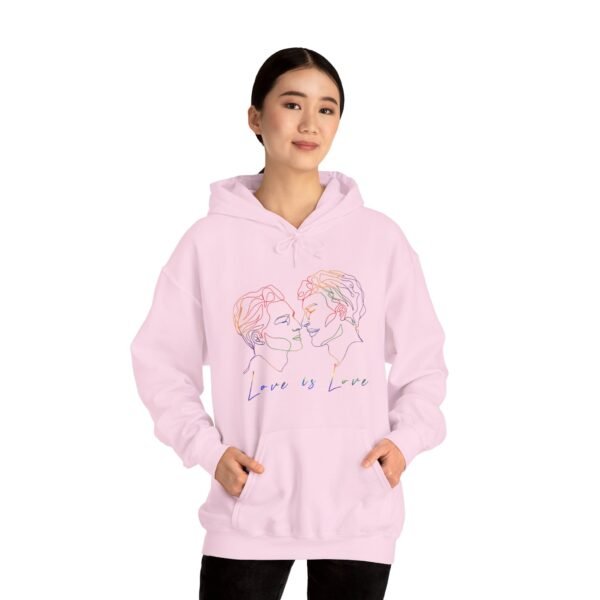 Gay Flag Hoodie Valentine's Day Unisex Size - Love Is Love - Image 24