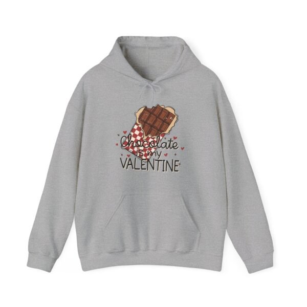 Hoodie Valentine's Day Unisex Size - Chocolate Is My Valentine - Image 15