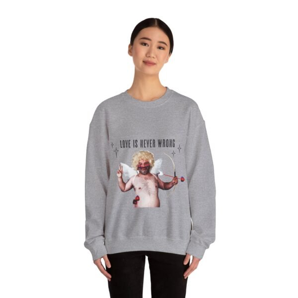 Polyamory Flag Heavy Blend Crewneck Sweatshirt Valentines Day Unisex Size - Love Is Never Wrong - Image 12