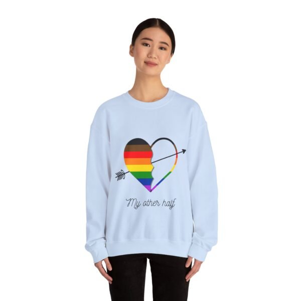 Philadelphia Flag Heavy Blend Crewneck Sweatshirt Valentines Day Unisex Size - My Other Half - Image 12