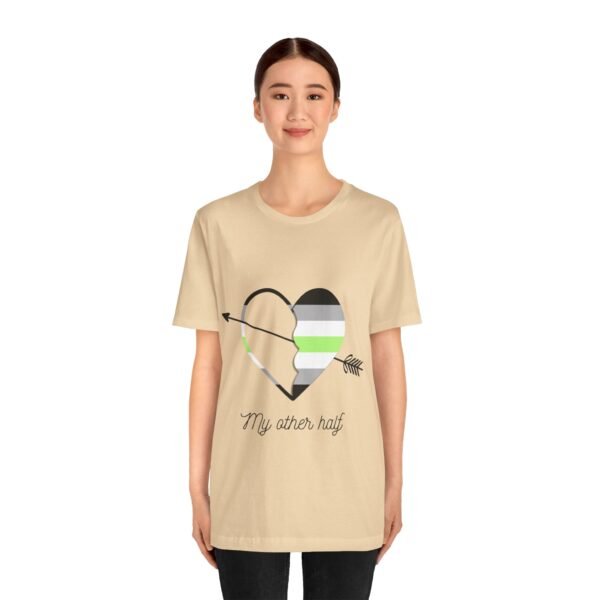 Agender Flag T-shirt Valentines Day Unisex Size - My Other Half - Image 11