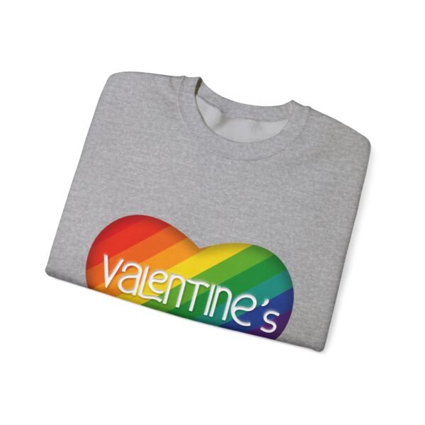 LGBT Flag Heavy Blend Crewneck Sweatshirt Valentines Day Unisex Size - Valentine's Gay - Image 11