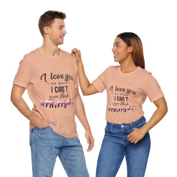 Genderfluid Flag T-shirt Valentines Day Unisex Size - I Can't Even Think Straight - Image 16
