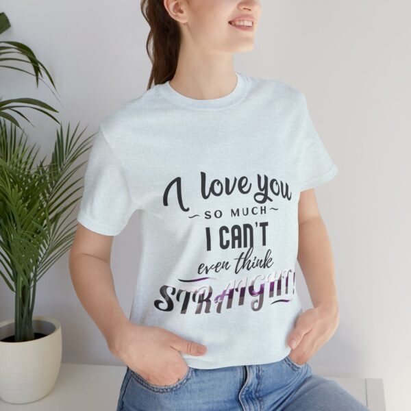 Demisexual Flag T-shirt Valentines Day Unisex Size - I can't Even Think Straight - Image 23