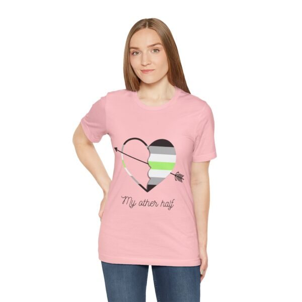 Agender Flag T-shirt Valentines Day Unisex Size - My Other Half - Image 29