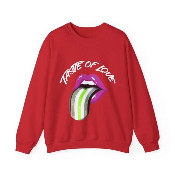 Agender Flag Heavy Blend Crewneck Sweatshirt Valentines Day Unisex Size - Taste Of Love - Image 13
