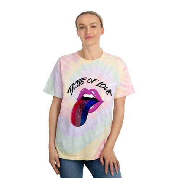 Bisexual Flag Tie-Dye Spiral T-Shirt Valentines Day Unisex Size - Taste Of Love - Image 4