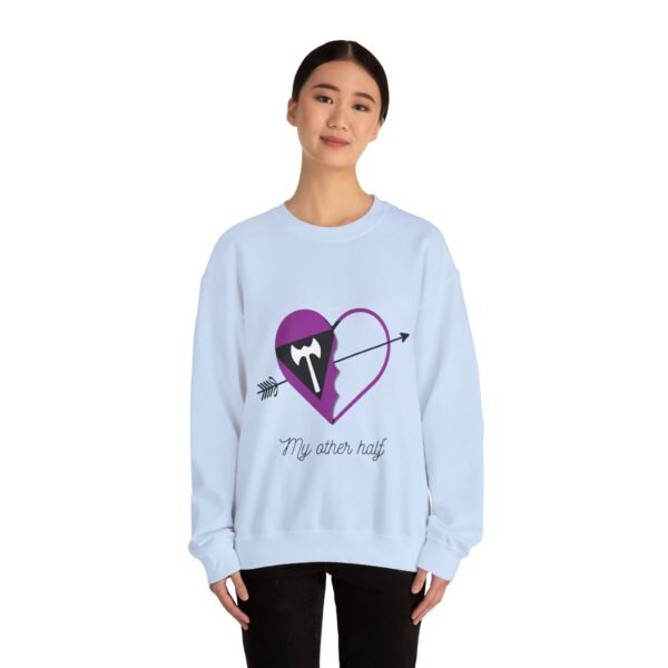 Labrys Lesbian Flag Heavy Blend Crewneck Sweatshirt Valentines Day Unisex Size - My Other Half - Image 16
