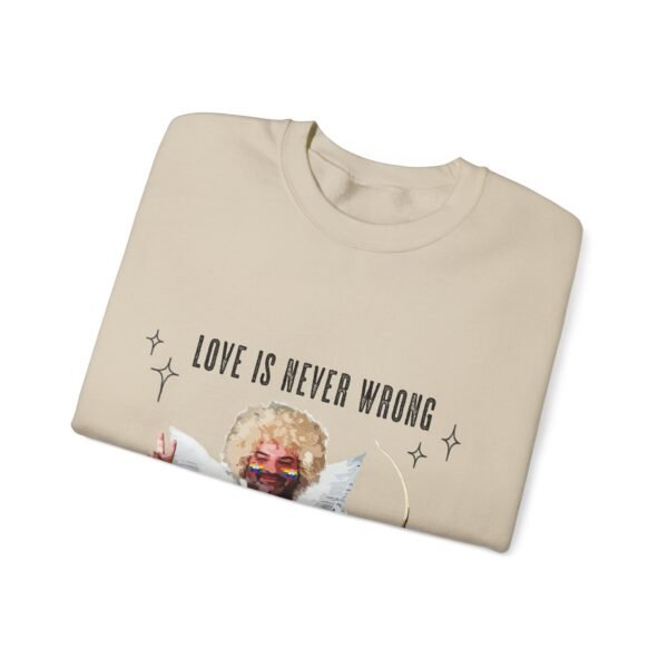 Two Spirit Flag Heavy Blend Crewneck Sweatshirt Valentines Day Unisex Size - Love Is Never Wrong - Image 7