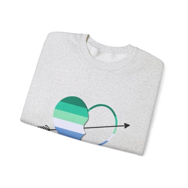 Gay Flag Heavy Blend Crewneck Sweatshirt Valentines Day Unisex Size - My Other Half - Image 3