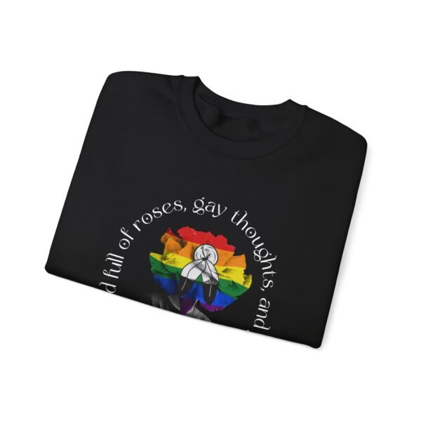 Two Spirit Flag Heavy Blend Crewneck Sweatshirt Valentines Day Unisex Size - Head Full Of Roses - Image 3
