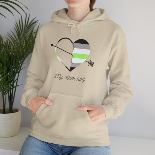 Agender Flag Hoodie Valentine's Day Unisex Size - My Other Half - Image 7