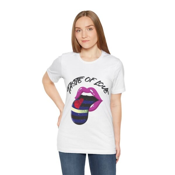 Leather Flag T-shirt Valentines Day Unisex Size - Taste Of Love - Image 5