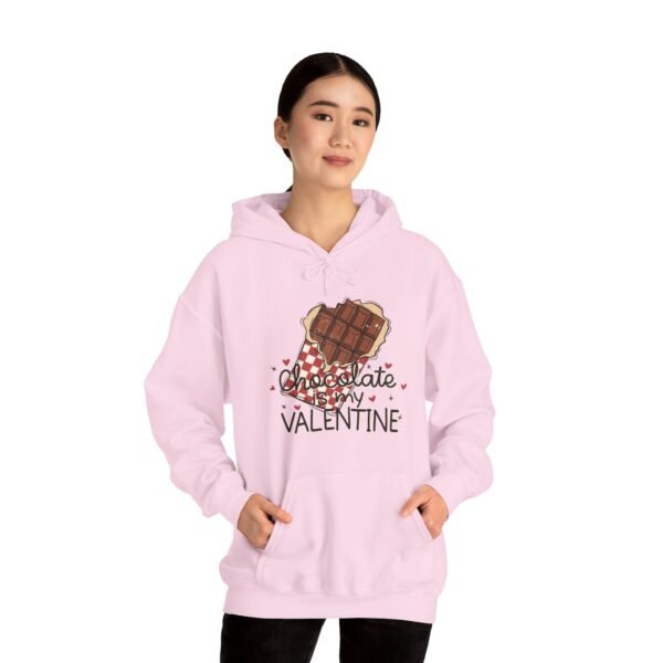 Hoodie Valentine's Day Unisex Size - Chocolate Is My Valentine - Image 31