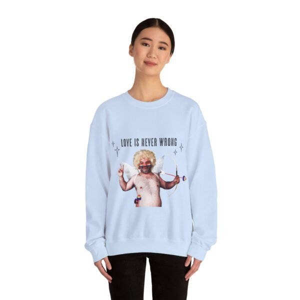 Two Spirit Flag Heavy Blend Crewneck Sweatshirt Valentines Day Unisex Size - Love Is Never Wrong - Image 12