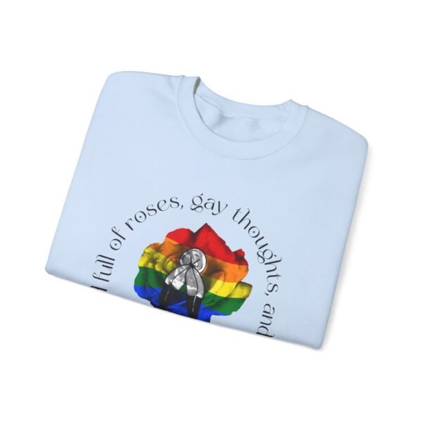 Two Spirit Flag Heavy Blend Crewneck Sweatshirt Valentines Day Unisex Size - Head Full Of Roses - Image 11