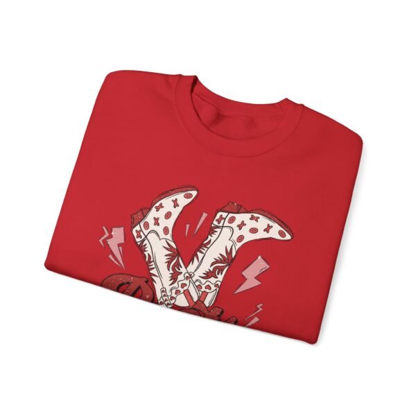Heavy Blend Crewneck Sweatshirt Valentines Day Unisex Size - Boots Never Broke My Heart - Image 19