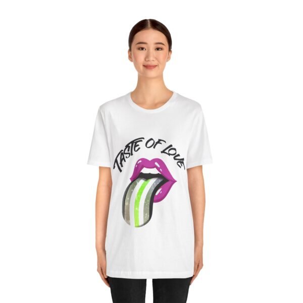 Agender Flag T-shirt Valentines Day Unisex Size - Taste Of Love - Image 3