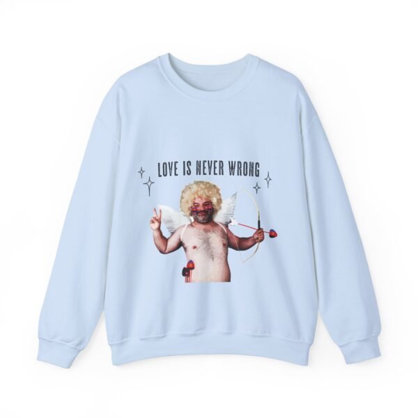Polyamory Flag Heavy Blend Crewneck Sweatshirt Valentines Day Unisex Size - Love Is Never Wrong - Image 13