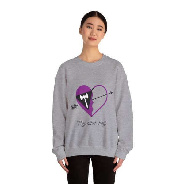 Labrys Lesbian Flag Heavy Blend Crewneck Sweatshirt Valentines Day Unisex Size - My Other Half - Image 12