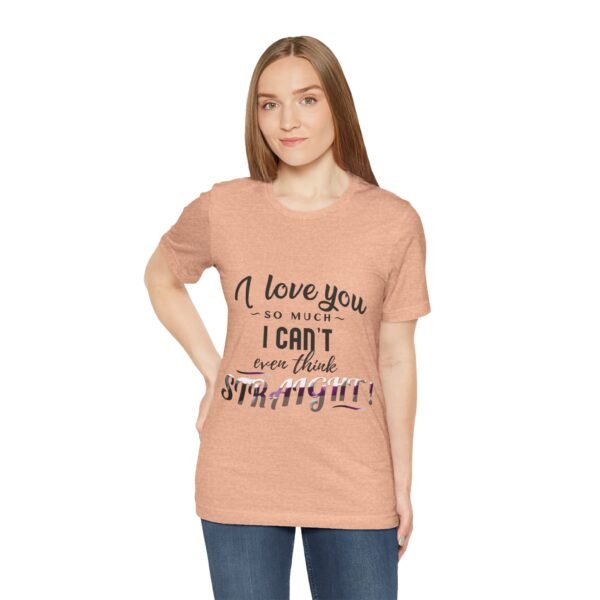 Demisexual Flag T-shirt Valentines Day Unisex Size - I can't Even Think Straight - Image 13