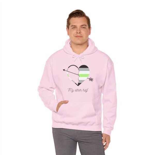 Agender Flag Hoodie Valentine's Day Unisex Size - My Other Half - Image 27