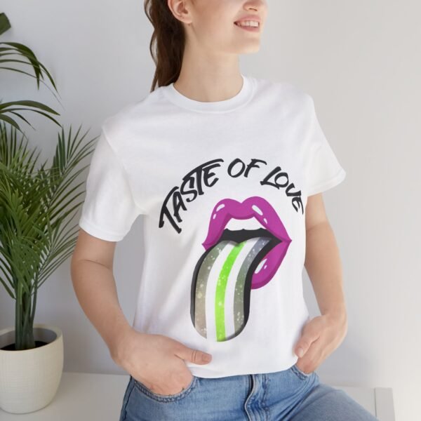 Agender Flag T-shirt Valentines Day Unisex Size - Taste Of Love - Image 7