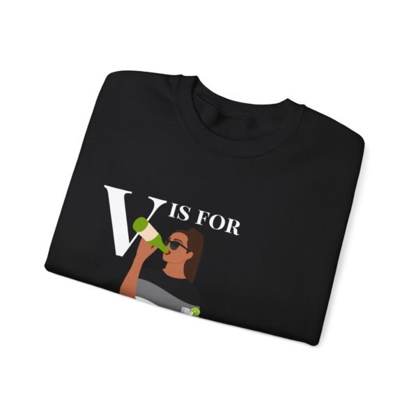 Asexual Flag Heavy Blend Crewneck Sweatshirt Valentines Day Unisex Size - V Is For Valentine - Image 3