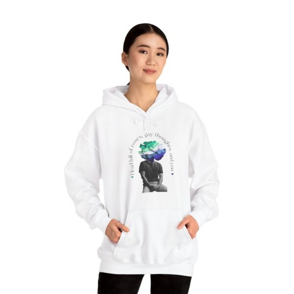 Gay Flag Hoodie Valentine's Day Unisex Size - Head Full Of Roses - Image 3