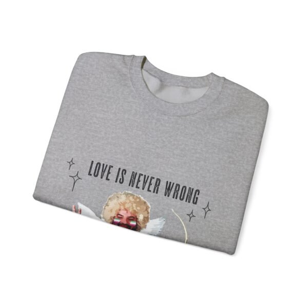 Abrosexual Flag Heavy Blend Crewneck Sweatshirt Valentines Day Unisex Size - Love Is Never Wrong - Image 11