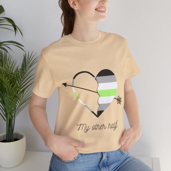 Agender Flag T-shirt Valentines Day Unisex Size - My Other Half - Image 15