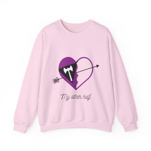 Labrys Lesbian Flag Heavy Blend Crewneck Sweatshirt Valentines Day Unisex Size - My Other Half - Image 17