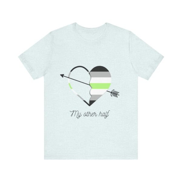 Agender Flag T-shirt Valentines Day Unisex Size - My Other Half - Image 17