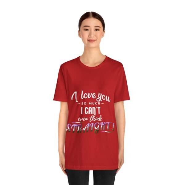 Genderqueer Flag T-shirt Valentines Day Unisex Size - I Can't Even Think Straight - Image 35