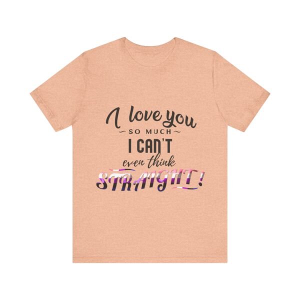 Genderfluid Flag T-shirt Valentines Day Unisex Size - I Can't Even Think Straight - Image 9