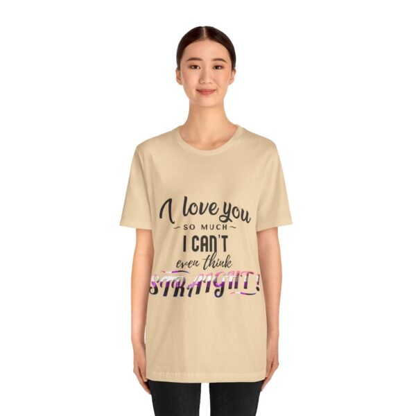 Genderfluid Flag T-shirt Valentines Day Unisex Size - I Can't Even Think Straight - Image 3