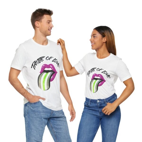 Agender Flag T-shirt Valentines Day Unisex Size - Taste Of Love - Image 8
