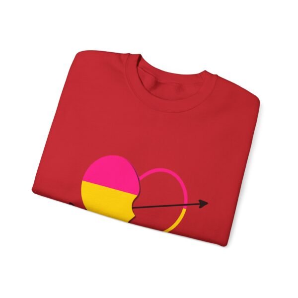 Pansexual Flag Heavy Blend Crewneck Sweatshirt Valentines Day Unisex Size - My Other Half - Image 19