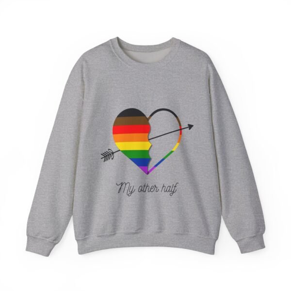 Philadelphia Flag Heavy Blend Crewneck Sweatshirt Valentines Day Unisex Size - My Other Half - Image 5