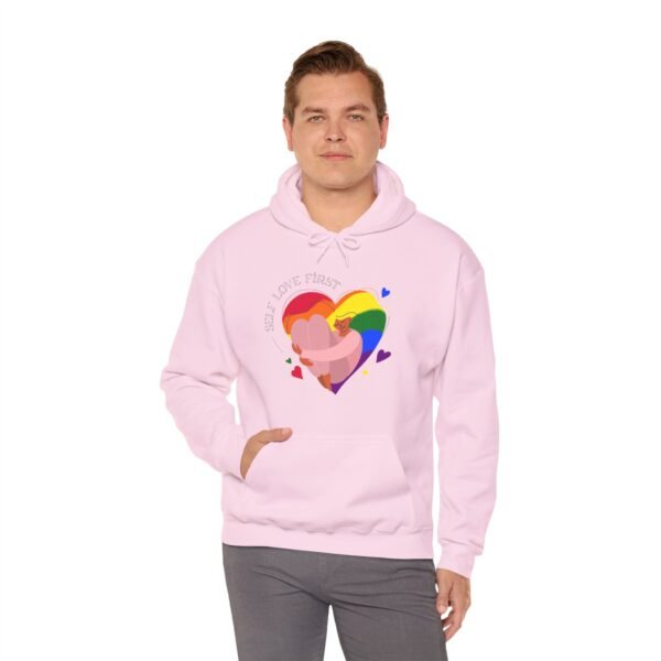 Lgbt Flag Hoodie Valentine's Day Unisex Size - Self Love First - Image 28