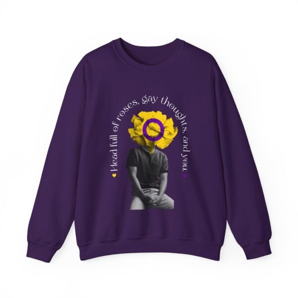 Intersexual Flag Heavy Blend Crewneck Sweatshirt Valentines Day Unisex Size - Head Full Of Roses - Image 13