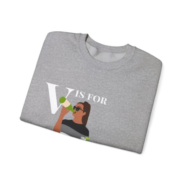 Asexual Flag Heavy Blend Crewneck Sweatshirt Valentines Day Unisex Size - V Is For Valentine - Image 7