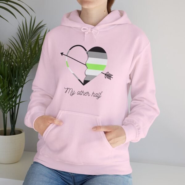 Agender Flag Hoodie Valentine's Day Unisex Size - My Other Half - Image 28