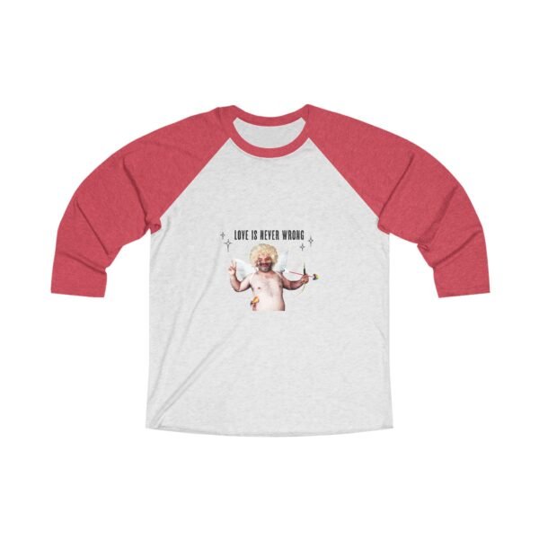 Progress Flag Tri-Blend Raglan Tee Valentines Day Unisex Size - Love Is Never Wrong - Image 3