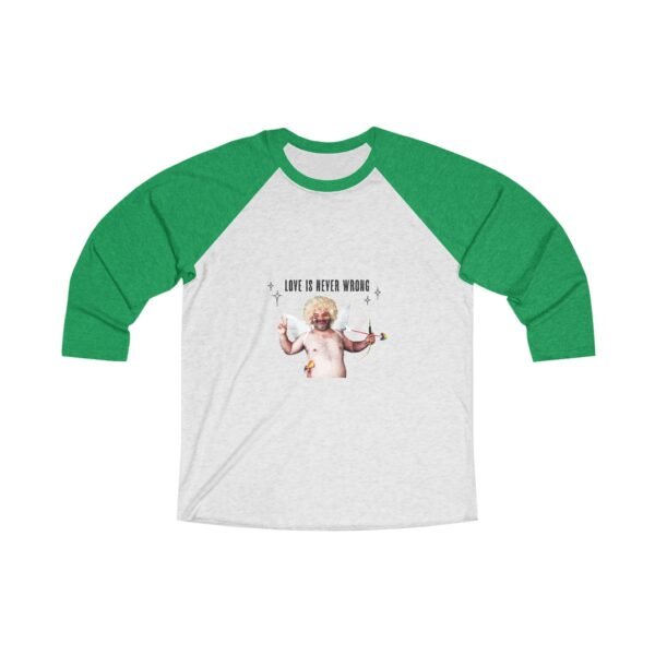 Progress Flag Tri-Blend Raglan Tee Valentines Day Unisex Size - Love Is Never Wrong - Image 5
