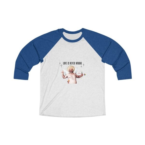 Progress Flag Tri-Blend Raglan Tee Valentines Day Unisex Size - Love Is Never Wrong - Image 7
