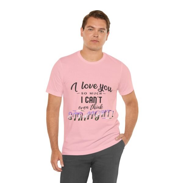 Genderqueer Flag T-shirt Valentines Day Unisex Size - I Can't Even Think Straight - Image 30