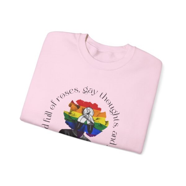 Two Spirit Flag Heavy Blend Crewneck Sweatshirt Valentines Day Unisex Size - Head Full Of Roses - Image 11