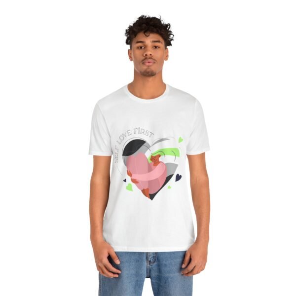 Gender Flag T-shirt Valentines Day Unisex Size - Self Love First - Image 3