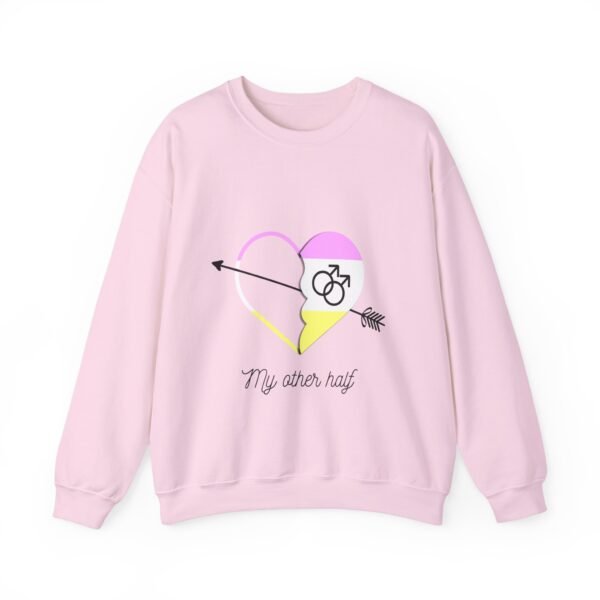 Twink Flag Heavy Blend Crewneck Sweatshirt Valentines Day Unisex Size - My Other Half - Image 9